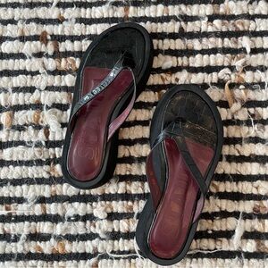 Staud platform flip flops